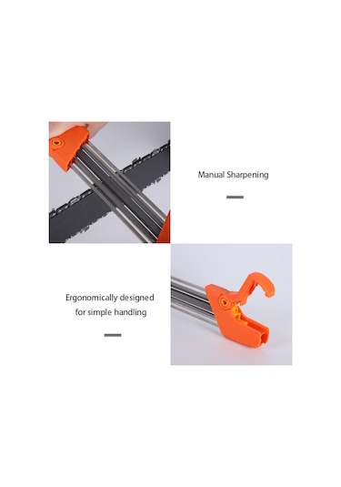 Reedark El Tipi Testere Bileme Aleti - 2 Si 1 Arada Portatif Ve Ergonomik Tasarım, 4 Farklı Çap Seçeneği