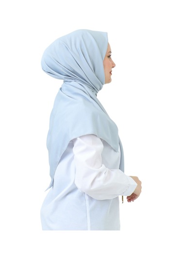 Şal Zarif Başörtüsü Eşarp Tesettür Giyim Uzun Abiyelik Gri