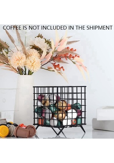 Metabagua 1 Kahve Pod Tutucusu, Kapasite K Bardak Tutucusu Ve Kahve Istasyonu Düzenleyicisi Için Kahve Saklama Düzenleyicisi 2b2qlb Siyah