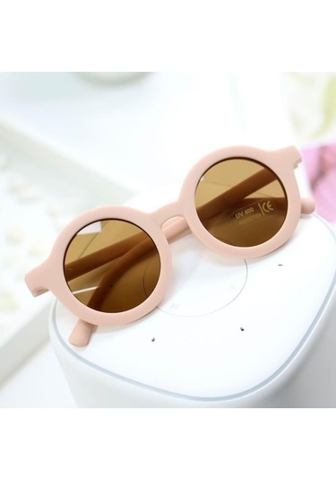 Trendooze Yuvarlak Yeni Ultraviyole Retro Renk Pembe Moda Kolaylık İçin Güneş Gözlük Gözlük Gözlüğü Düz Dayanıklı Çocuklar Çocuk Bebek Oe Pembe