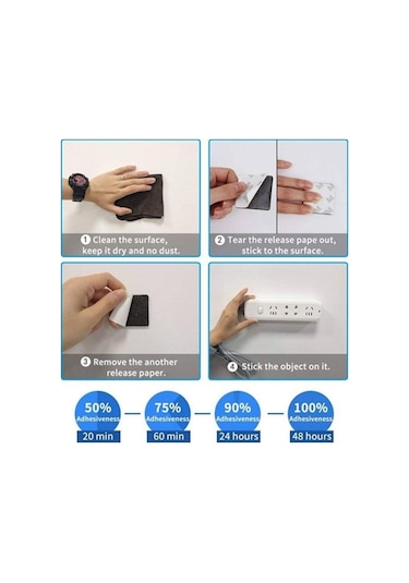 120/60 Adet Çift Taraflı Siyah Köpük Bant Güçlü Ped Montaj Merdaneleri Yapıştırıcı 120 Pcs Square