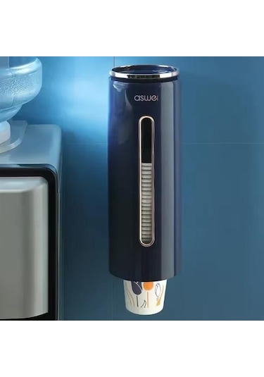 Sunup Sn-27106 Kendinden Yapışkanlı Plastik - Karton Bardak Dispenseri Siyah