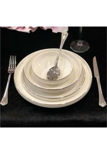 Royking Dina Sılver Lıne 24 Parça 6 Kişilik Yemek Takımı Hrn 23030s