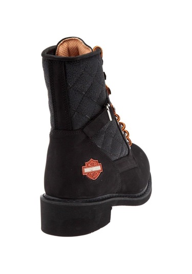 Harley Davidson New Worker Erkek Siyah Nubuk Bot-siyah Siyah