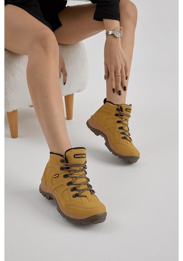 Rahat Kalıp Bağcıklı Unisex Camel Trekking Bot V2rts-0 Camel