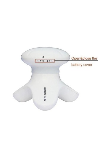 MiniTitreşimli Elektrikli Kafa Kafa Derisi Titreşimli Masaj El Masajı Rı3tgo Beyaz