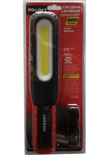 Dht 800 Lümen Mıknatıslı Kancalı Çalışma Lambası D11010004 Kırmızı - Siyah