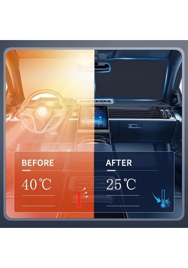 Dashanshop 2017-2024 Toyota Chr Katlanır Ön Cam Güneşlik Koruyucu Oto Aksesuarı