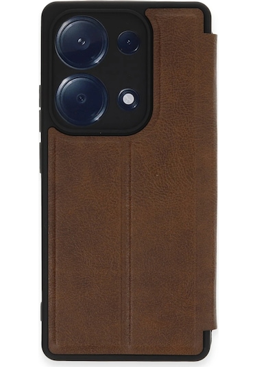 Newface Xiaomi Redmi Note 13 Pro 4g Kılıf Flip Cover Semeglbl - 70 - Taba
