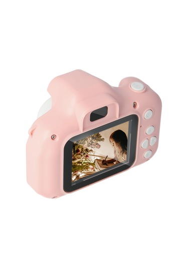 Dofolink Çocuklar İçin Yüksek Kaliteli Dijital Fotoğraf Makinesi - 1080p Video, 2.0" Lcd Ekran, Renkli Hediyelik Paket Pembe Pembe