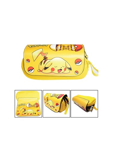 Erkek Ve Kız Çocukları İçin Kalem Kutusu, Anime 3d Baskılı Kalem Kutusu, Çift Fermuarlı Kalem Kutusu Style1 Çok Renkli