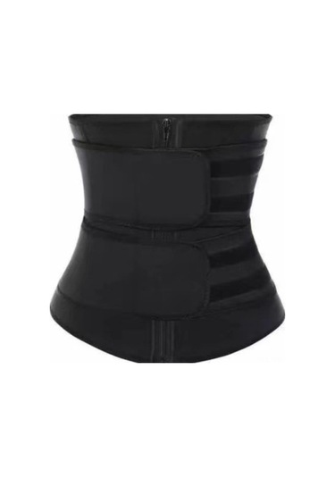Geeksen Spor Terleme Bel Bantı, Gerdan Sikma, Vücut Şekillendirme, Reçine Kemer, Siyah, Xxl Siyah