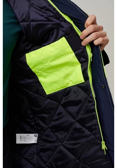 Kışlık İş Güvenliği Parkası Neon En Iso 13688 20471 343 Linum F.sarı-lacivert