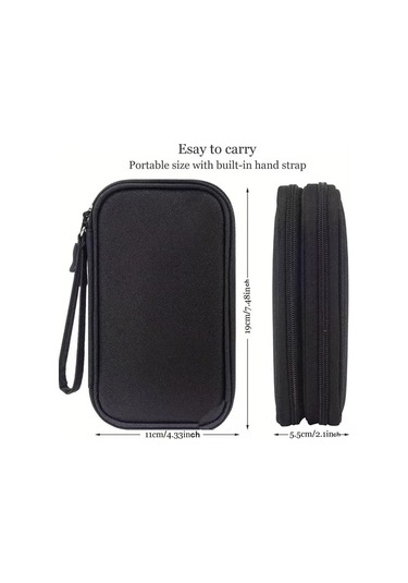 Willowhaven R Desenli Çiçek Baskılı Elektronik Depolama Çantası Disk Kulaklık Şarj Kablosu Taşıyıcı