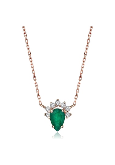 Reis Kuyumculuk T9290 Frida Emerald  Altın  Kolye