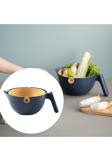 Suntek Plastik Sebze Meyve Pirinç Yıkama Drenaj Süzgeç Kevgir