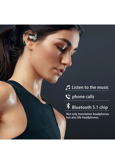 Tcherchi M8 Akıllı Aı Çeviri Bluetooth Kulaklık, Gerçek Zamanlı Tercüme Çeviri Kulaklığı