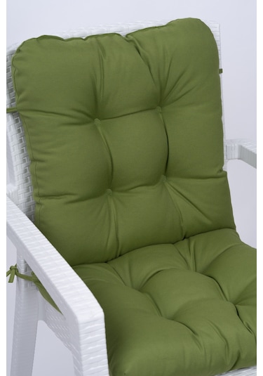 Altınpamuk Neva Pofidik Arkalıklı Özel Dikiş Sandalye Minderi Yeşil