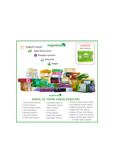 Organicsun Doğal Bıttım Sabunu 3 x 140 G