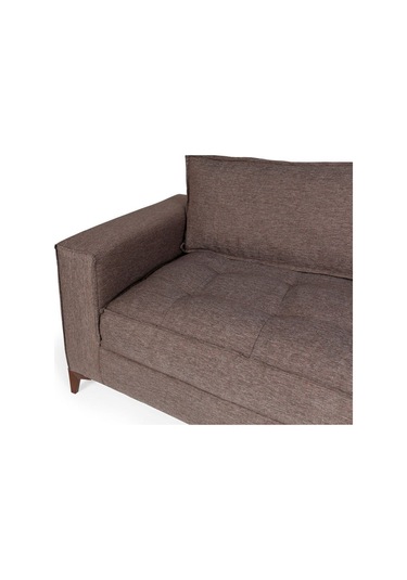 Cosmo Üçlü Koltuk Keten Kahve Kahverengi