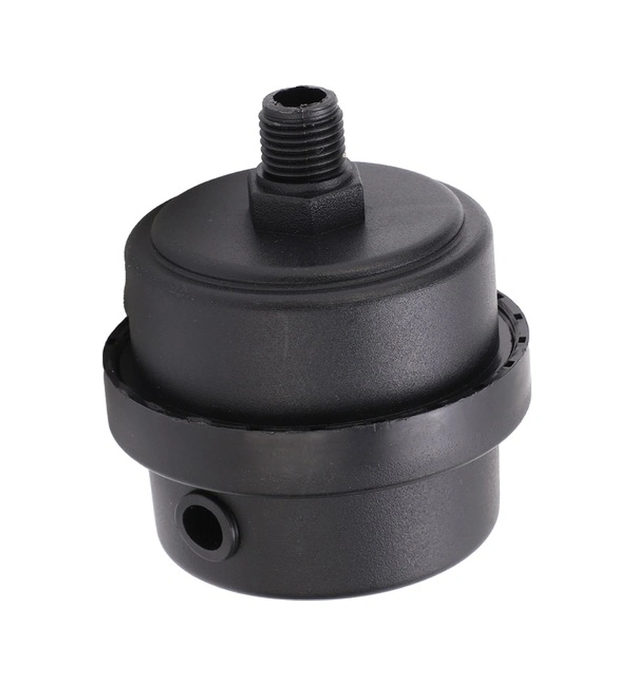 Fortunelane Plastik G1/4 Akışkan Filtreli Sessizleştirici, Sessiz Yağsız Hava Kompresörü Erişim Açığı Parçası