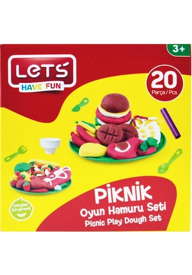 Let's 20 Parça Piknik Oyun Hamuru Seti