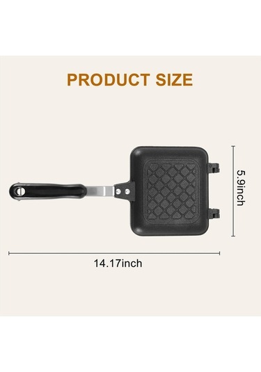Ulzyvf Siyah Panini Makinesi, Sandviç Ve Kahvaltı Izgara Tavası, Sıcak Sandviç Siyah