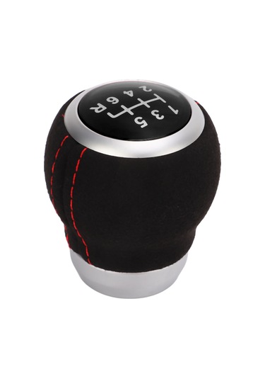 Reedark Subaru Araçları İçin 6 Vites Örgücü Kolu Kapağı - Deri Dokulu Ergonomik Tasarım - Pvc+abs Malzeme - Siyah Kapağı