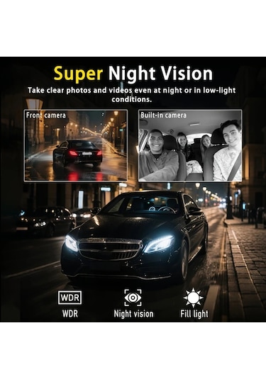 Xuweiwei 360 4 Kanallı Araç Kamerası - 1080p Ön Ve 720p Sol Sağ Arka Görüş Gece Görüşlü 4 Lenses Without Memory Card Dahil Değildir