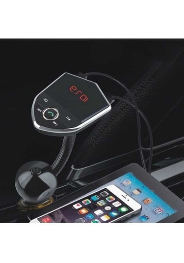 Ebitda Bluetooth Fm Transmitter, Kablosuz Radyo Adaptörü, Müzik Çal, Eller Serbest, 2 Usb Şarj, Fm Verici, Araç İçi, 53047272