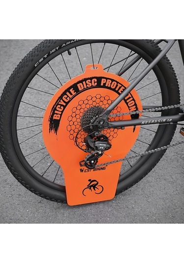Willowhaven West Biking Bisiklet Disk Fren & Zincir Koruyucu Style B Çamur Yağmur Dayanıklı Pvc