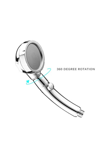 Gümüş Basınçlı 3 Modlu Yağmurlama Su Duşu El Güçlendirme Kafası Gümüş