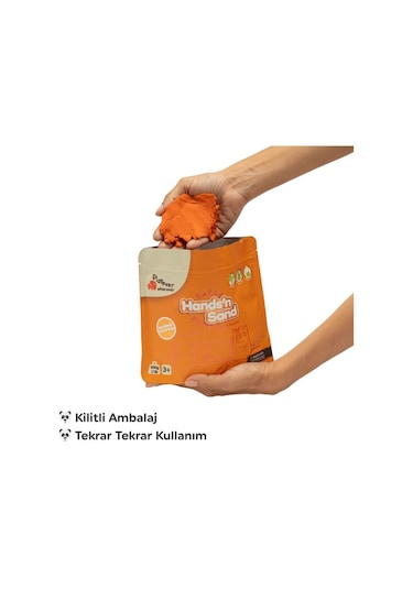Playever Hands'n Sand Doğal Kinetik Kum 2kg - 4 Renk Çok  Renkli