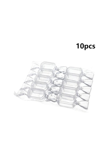 10 Adet/set Mini Plastik Şeffaf Şeker Kutusu Düğün Bebek Partisi Dekorasyonu İçin Sevimli Şeker Şeklinde Saklama Kabı Şeffaf