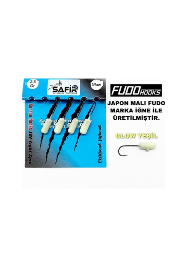 Safir Rocket Plus Uv Ve Glow Jig Head (Japon Fudo Iğne)