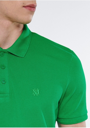 Mavi - Yeşil Polo Tişört 064946-71754 Yeşil