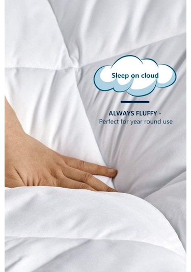 Formeya Beyaz Soft Dört Mevsim Yorgan Çift Kişilik 195X215 Beyaz