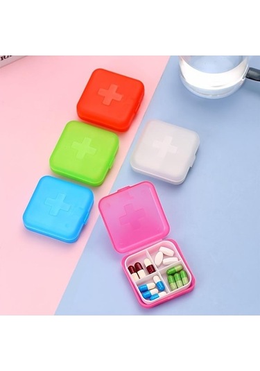 Novahub Yeşil 1 Adet İlaç Kutusu, Takı Saklama Kutusu, Hap Saklama Kutusu, Taşınabilir Hap Kutusu, Mini İlaç Depolama Kutu 56598062 Yeşil