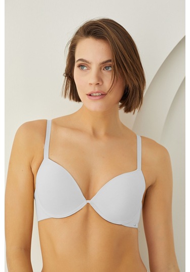Loya Kadın Beyaz Gluing Double Push Up Sütyen Beyaz