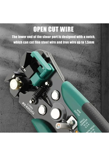 Skycity Yüksek Karbon Çelik Otomatik Kablon Ayağı - 0.5-6mm² Telli Kablo Açma, Kesme Ve Presleme Multifonksiyon Elektrik Aleti