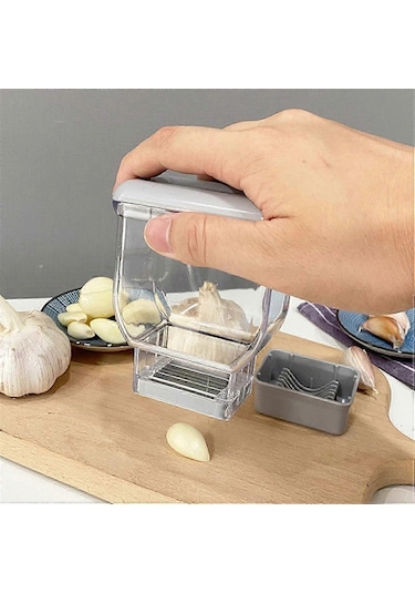 Sarımsak Dilimleyici - Eşit Dilimlenmiş Sarımsak Dilimleyici - Sü Çok Renkli