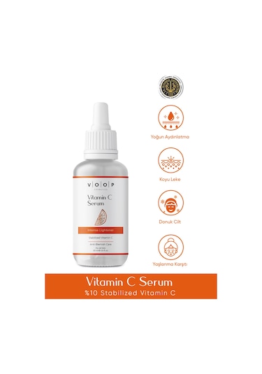 Voop Yoğun Aydınlatıcı ve Leke Karşıtı Vitamin C Serum 30 ML