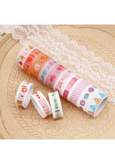 60rolls/box 42001 Karikatür Desen El Hesabı Bant Seti Günlük El Kitabı Dıy Washi Malzemesi, Size:60rolls/box 42001 Diğer