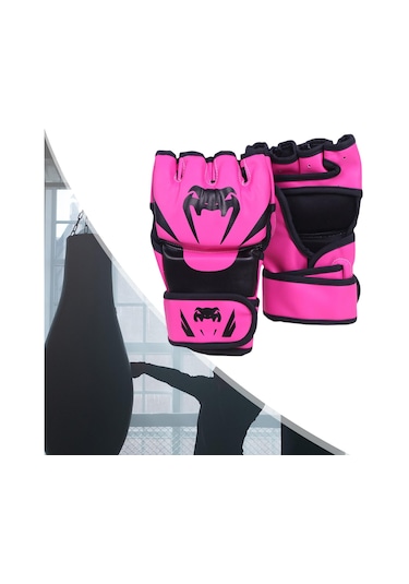 Suntek Mma Eldiven Müsabaka Dişli Su Geçirmez Boks Pembe Pembe