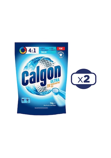 Calgon 4ü1 Arada Ultra Konsantre Toz Kireç Önleyici 2 x 750 G