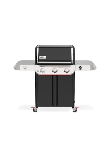 Weber Genesis E-335w Gazlı Barbekü 3 Brülör, Geniş Pişirme Alanı-277 Siyah