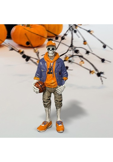 Suntek Cadılar Bayramı İskelet Heykelcik Süs Ev Basketbol