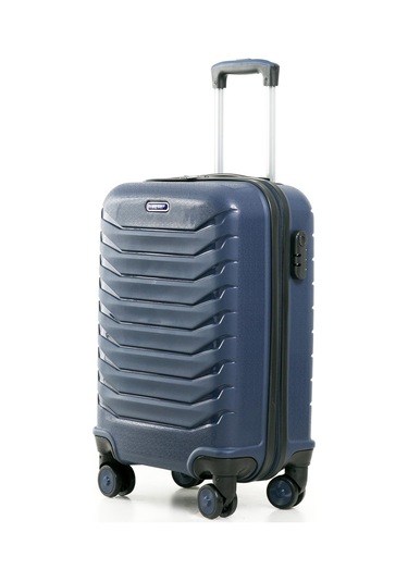 Yefa Pp Polipropilen Kırılmaz Kabin Küçük Boy Valiz Lacivert