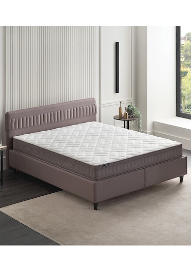 Yataş Bedding Sleep Balance Pro Yatak, Somni Baza, Nano Başlık Çift Kişilik 3'lü Set 150x200 - Kahverengi