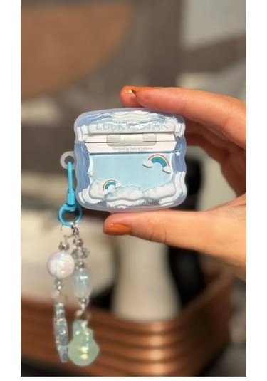 Airpods 4. Nesil Ile Uyumlu Sevimli Yıldız Figürlü Ve Boncuk Süslü Kulaklık Kılıfı